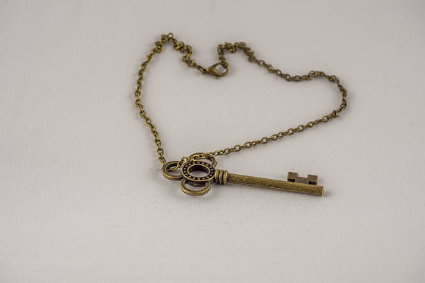 Symbolic meaning of wearing a key as a necklace for personal empowerment and security
